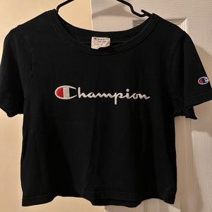 Champion black crop top